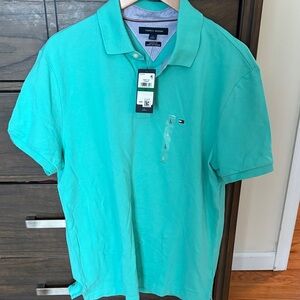 Tommy Hilfiger Men's Aqua Polo Shirt